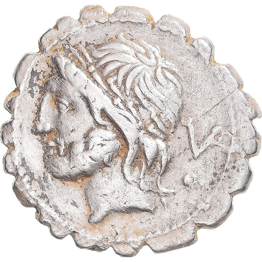Acuñar, 
  
  Escipia, 
  
  serrato denario