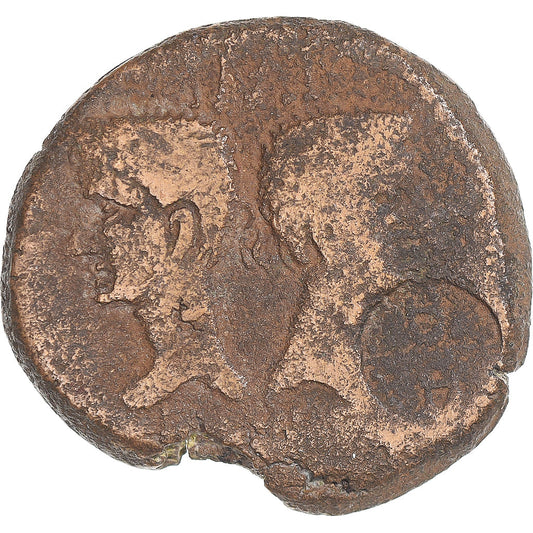 Moneda,

Augusto y Agripa,

Cómo