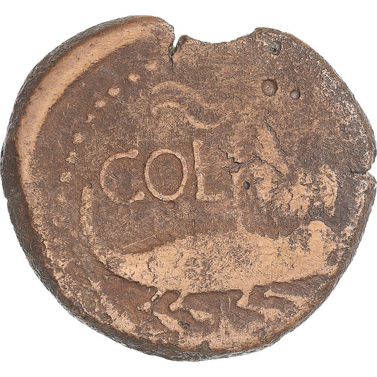 Moneda,

Augusto y Agripa,

Cómo