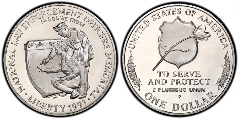 USA 1 DOLAR 1997 P  MEMORIAL DE LOS FUNCIONARIOS