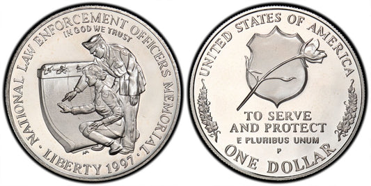 USA 1 DOLAR 1997 P  MEMORIAL DE LOS FUNCIONARIOS