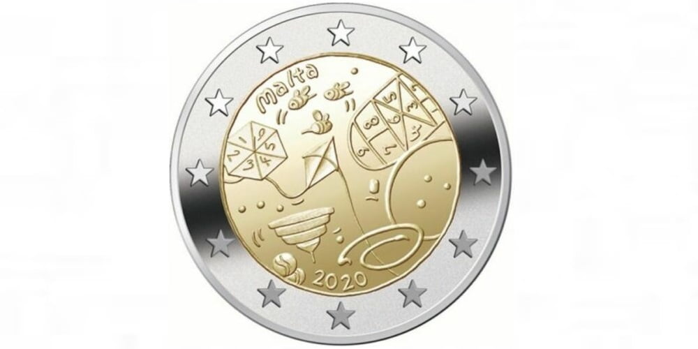 2 EUROS MALTA 2020 LOS NIÑOS Y LA SOLIDARIDAD
