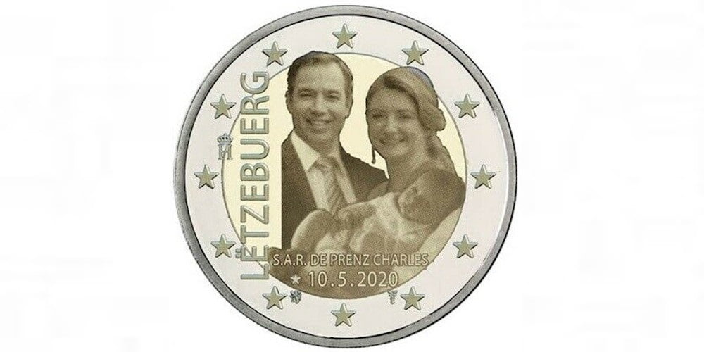 2 EUROS LUXEMBURGO 2020 PRINCIPE HEREDERO CHARLES