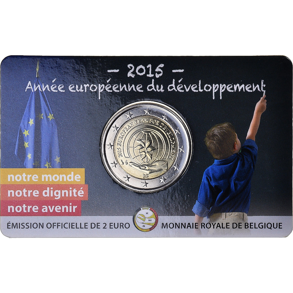 Bélgica, 
  
  2 euros, 
  
  Sociedad Europea de Entwicklungsjahr