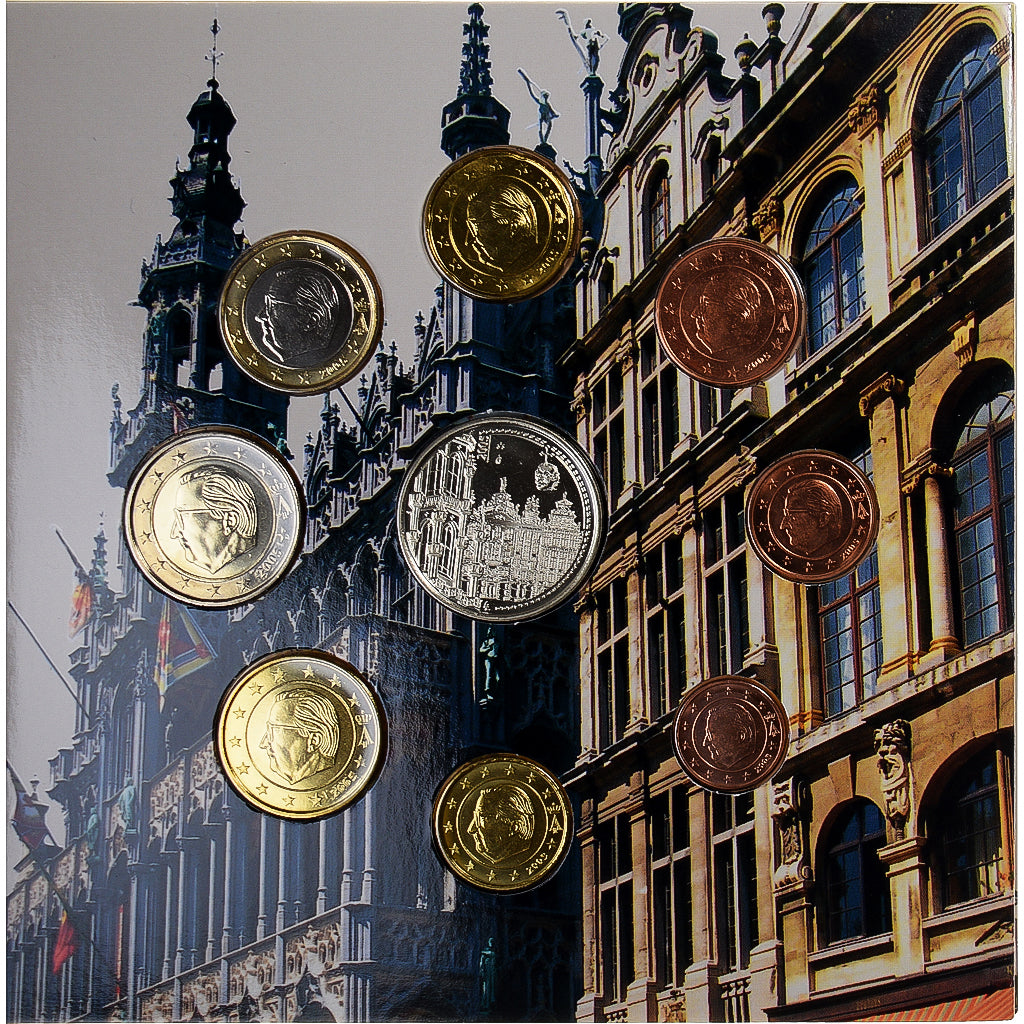 Bélgica,

1 céntimo por 2 euros,

Bruselas – Grand'Place