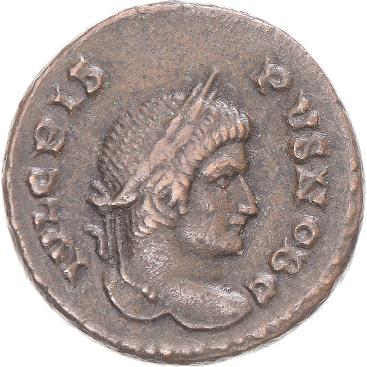Acuñar,
 
 Crispo,
 
 Bronce Æ