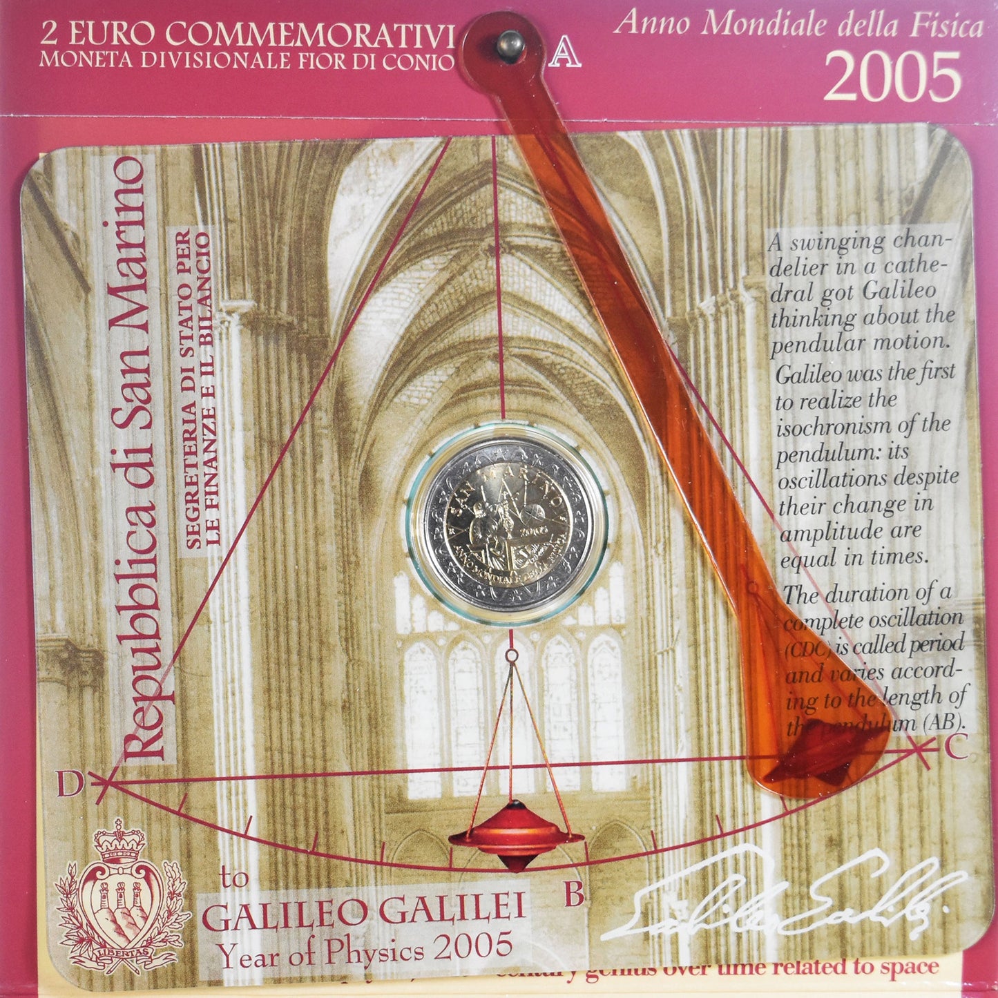 Munze, 
  
  San Marino, 
  
  Galileo Galilei