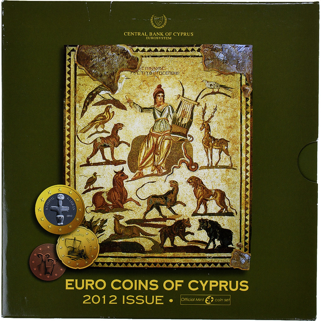 Chipre, 
  
  Setze 1 ud. - 2 euros, 
  
  2012