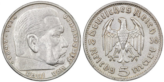 ALEMANIA 5 REICHSMARK 1936 G