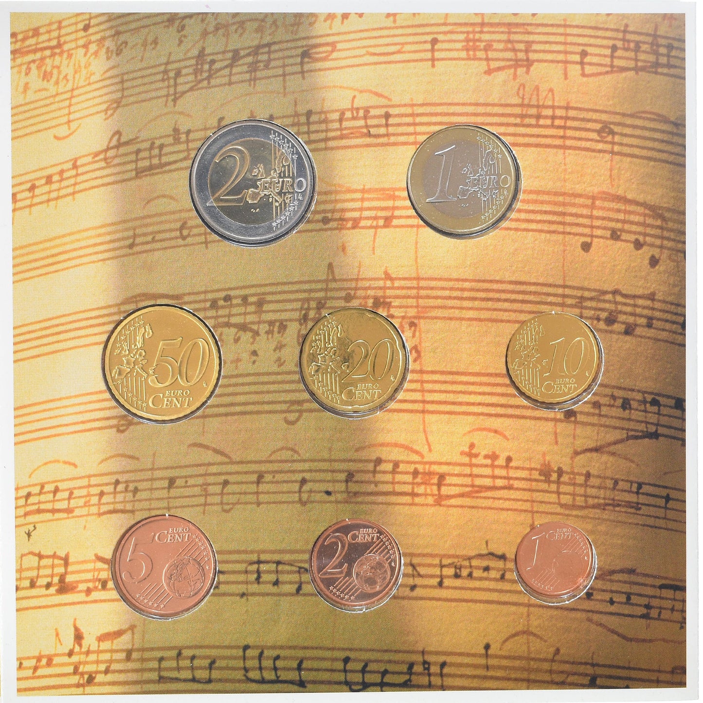 Austria, 
  
  Setze 1 ud. - 2 euros, 
  
  2003