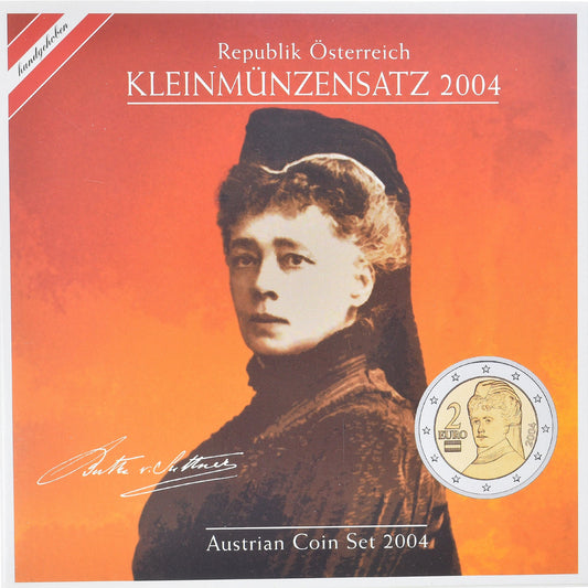 Austria, 
  
  Setze 1 ud. - 2 euros, 
  
  2004