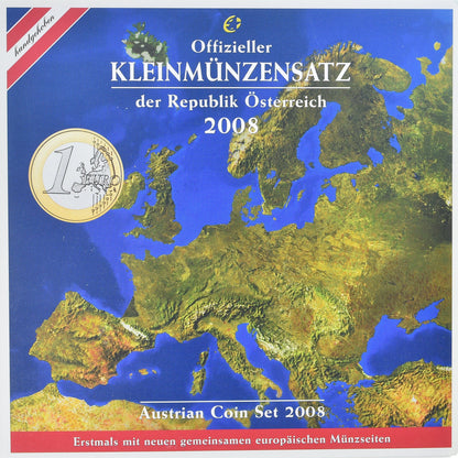 Austria, 
  
  Setze 1 ud. - 2 euros, 
  
  2008
