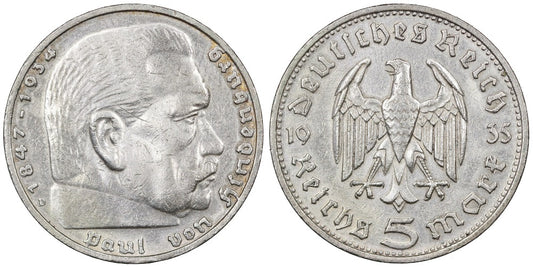 ALEMANIA 5 REICHSMARK 1935 D