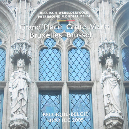 Bélgica,

1 céntimo por 2 euros,

Juego de euros - Grand'Place de Bruxelles