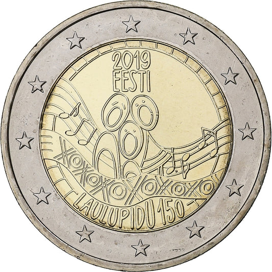 tierra del este, 
  
  2 euros, 
  
  Festival de Liedes de Estonia
