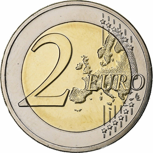 Bélgica, 

2 euros, 

Satélite ESRO-2B