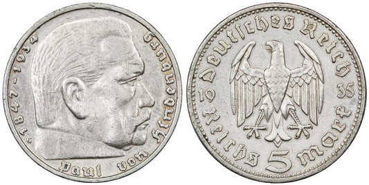 ALEMANIA 5 REICHSMARK 1935 G
