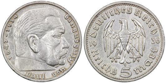 ALEMANIA 5 REICHSMARK 1936 E