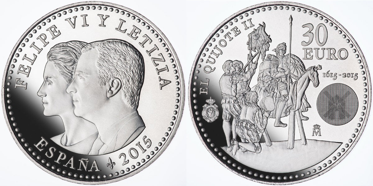 ESPAÑA 30 EUROS 2015  EL QUIJOTE II
