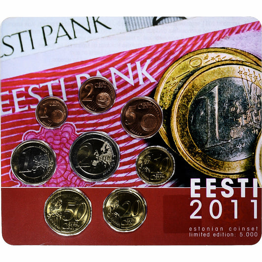 tierra del este, 
  
  Setze 1 ud. - 2 euros, 
  
  Münzkaarte.FDC