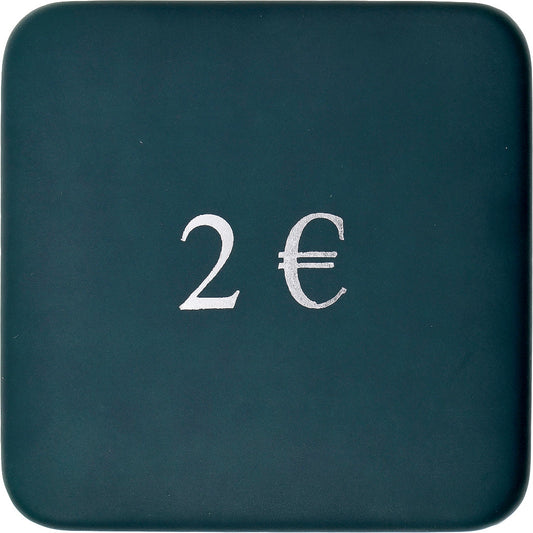 Bélgica, 

2 euros, 

Unión monetaria