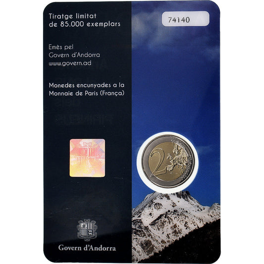 andorra, 
  
  2 euros, 
  
  País de los Pirineos