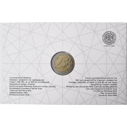 Estonia,

2 euros,

Erasmus