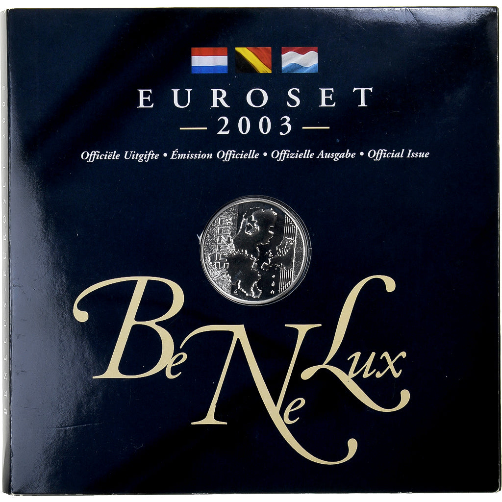 Benelux, 
  
  Setze 1 ud. - 2 euros + Jeton, 
  
  BU