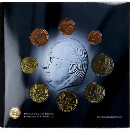 Benelux, 
  
  Setze 1 ud. - 2 euros + Jeton, 
  
  BU