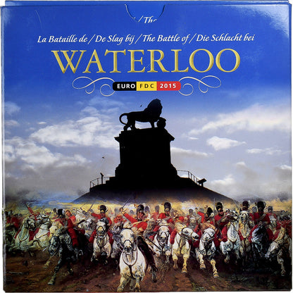 Bélgica, 
  
  Setze 1 ud. - 2 euros + Jeton, 
  
  Batalla de Waterloo