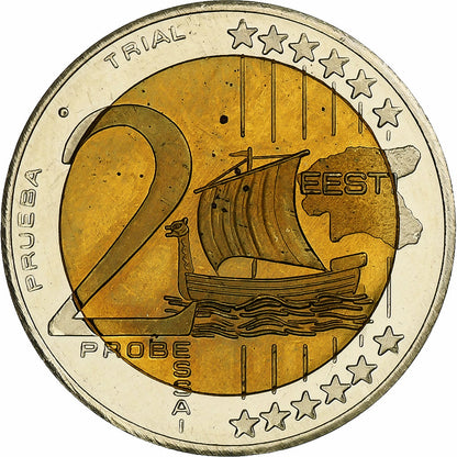 tierra del este, 
  
  2 euros, 
  
  Fantasía-Euro-Muster