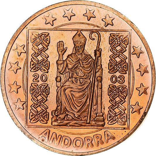 andorra, 
  
  2 céntimos de euro, 
  
  Fantasía-Euro-Muster