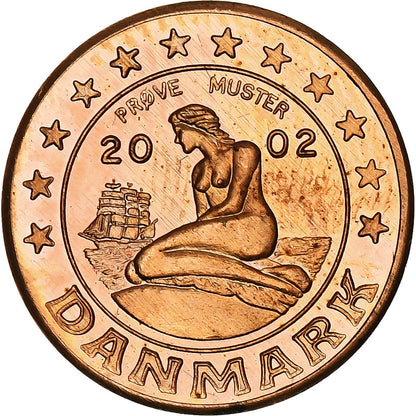Dinamarca,
 
 2 céntimos de euro,
 
 Fantasía-Euro-Muster