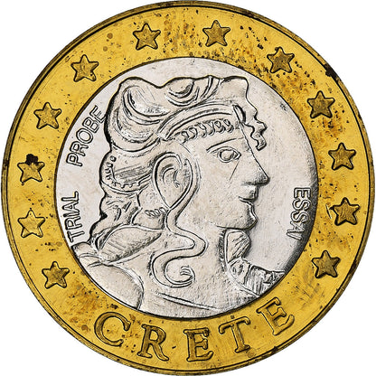 Creta, 
  
  2 euros, 
  
  Fantasía-Euro-Muster