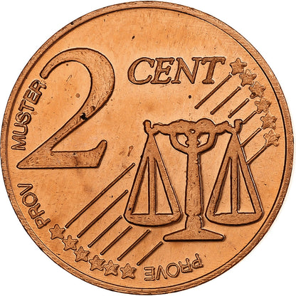 Creta,
 
 2 céntimos de euro,
 
 Fantasía-Euro-Muster