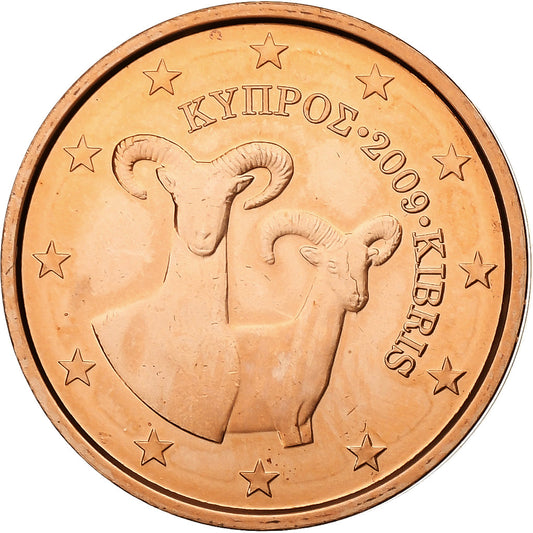 Chipre, 

2 céntimos de euro, 

BU