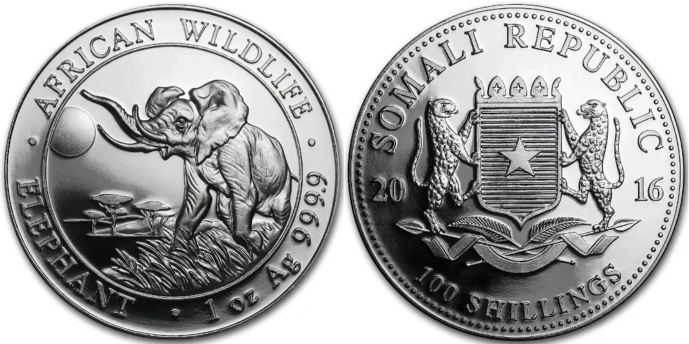 SOMALIA 100 SHILLINGS 2016 ELEFANTE