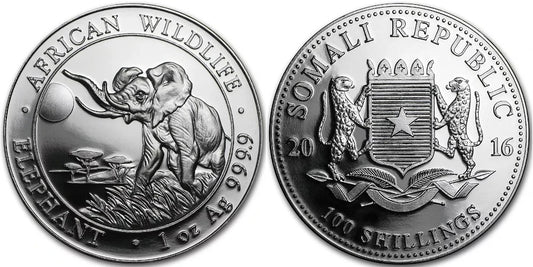 SOMALIA 100 SHILLINGS 2016 ELEFANTE