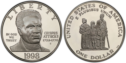 USA 1 DOLAR 1998 S  CRISPUS ATTUKS