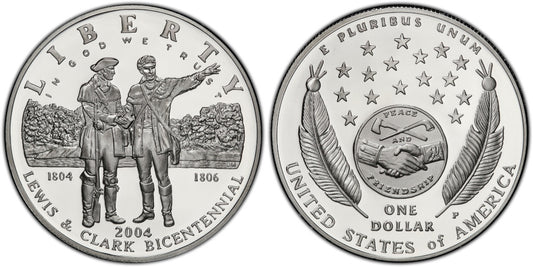 USA 1 DOLAR 2004 P  BICENTENARIO DE LEWIS Y CLARK