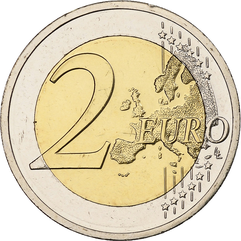 Chipre, 
  
  2 euros, 
  
  30 Jahre vor dem Drapeau de l'UE