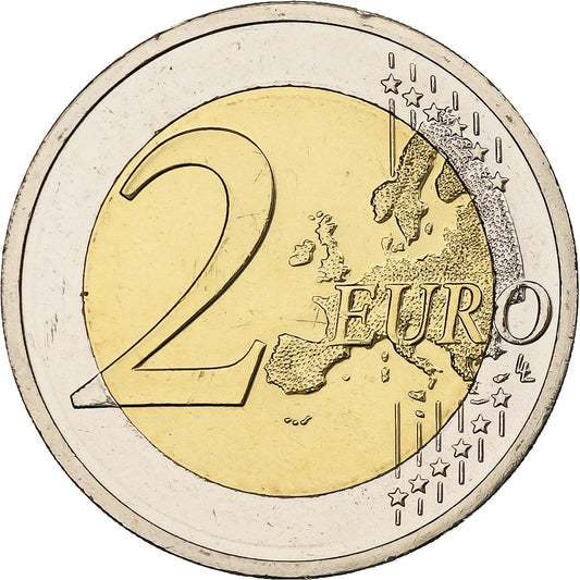 Chipre, 
  
  2 euros, 
  
  30 Jahre vor dem Drapeau de l'UE