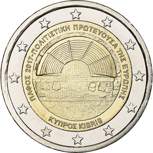Chipre, 

2 euros, 

2017