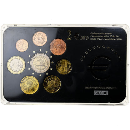 Austria, 

Setze 1 unidad - 2 euros, 

Dátiles variados