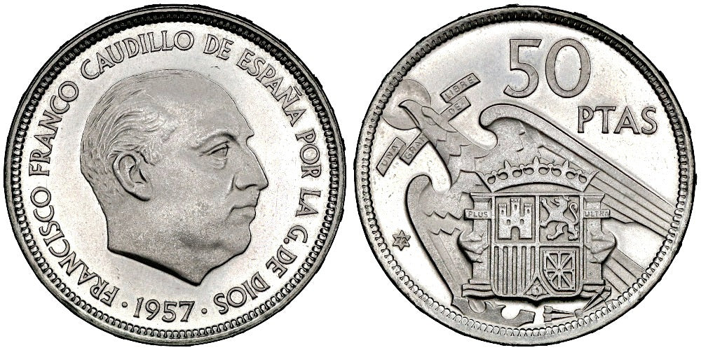 ESTADO ESPAÑOL 50 PESETAS 1957*72