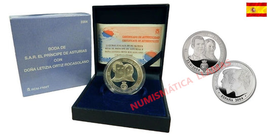 ESPAÑA 10 EUROS 2004 BODA REAL