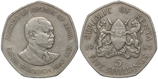 KENIA 5 SHILLINGS 1985