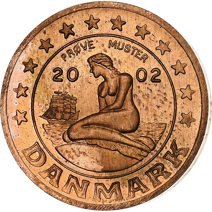 Dinamarca,

2 céntimos de euro,

2002