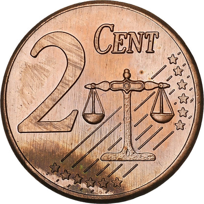 Dinamarca,

2 céntimos de euro,

2002