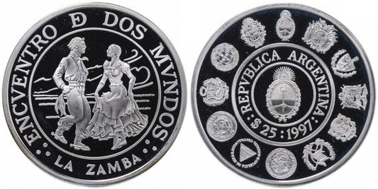 ARGENTINA 25 PESOS  III SERIE IBEROAMERICANA